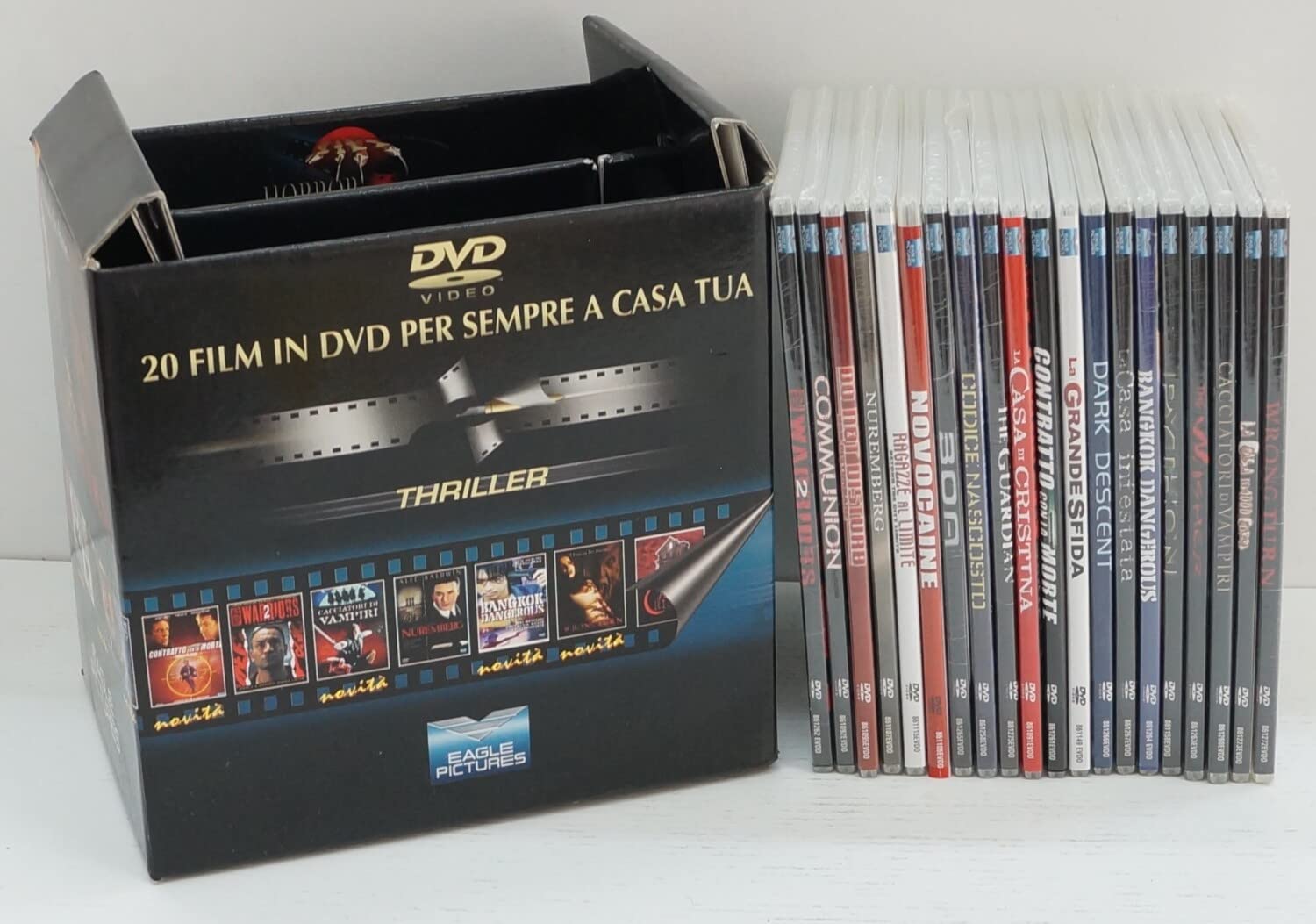 Thriller e Horror. Cofanetto con n. 20 film in DVD a portata di mano. DVD in Italiano