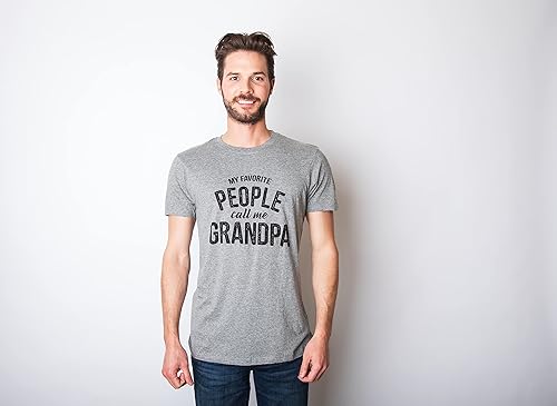 Vista 2 de Crazy Dog Camiseta para hombre "My Favorite People Call Me Grandpa", idea para el Día del Padre