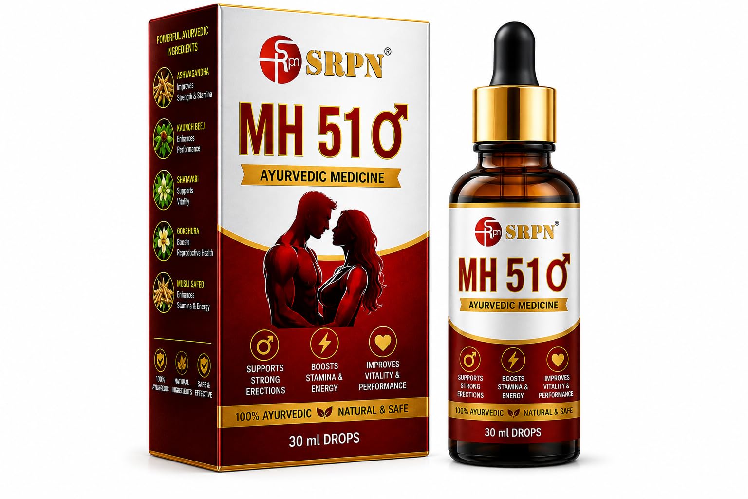 MH 51 Ayurvedic Drops | Herbal Wellness Formula | 30 ml | Easy-to-use liquid drops-image-22