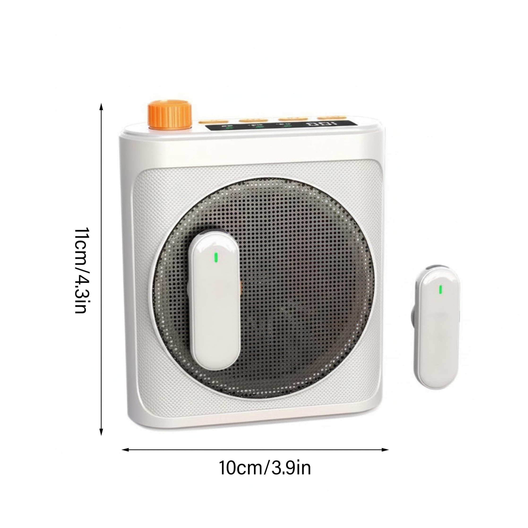 Amplificatore vocale per insegnanti amplificatore vocale wireless con doppio microfono suono portatile per insegnanti e aule - Bianco Per Wireless M