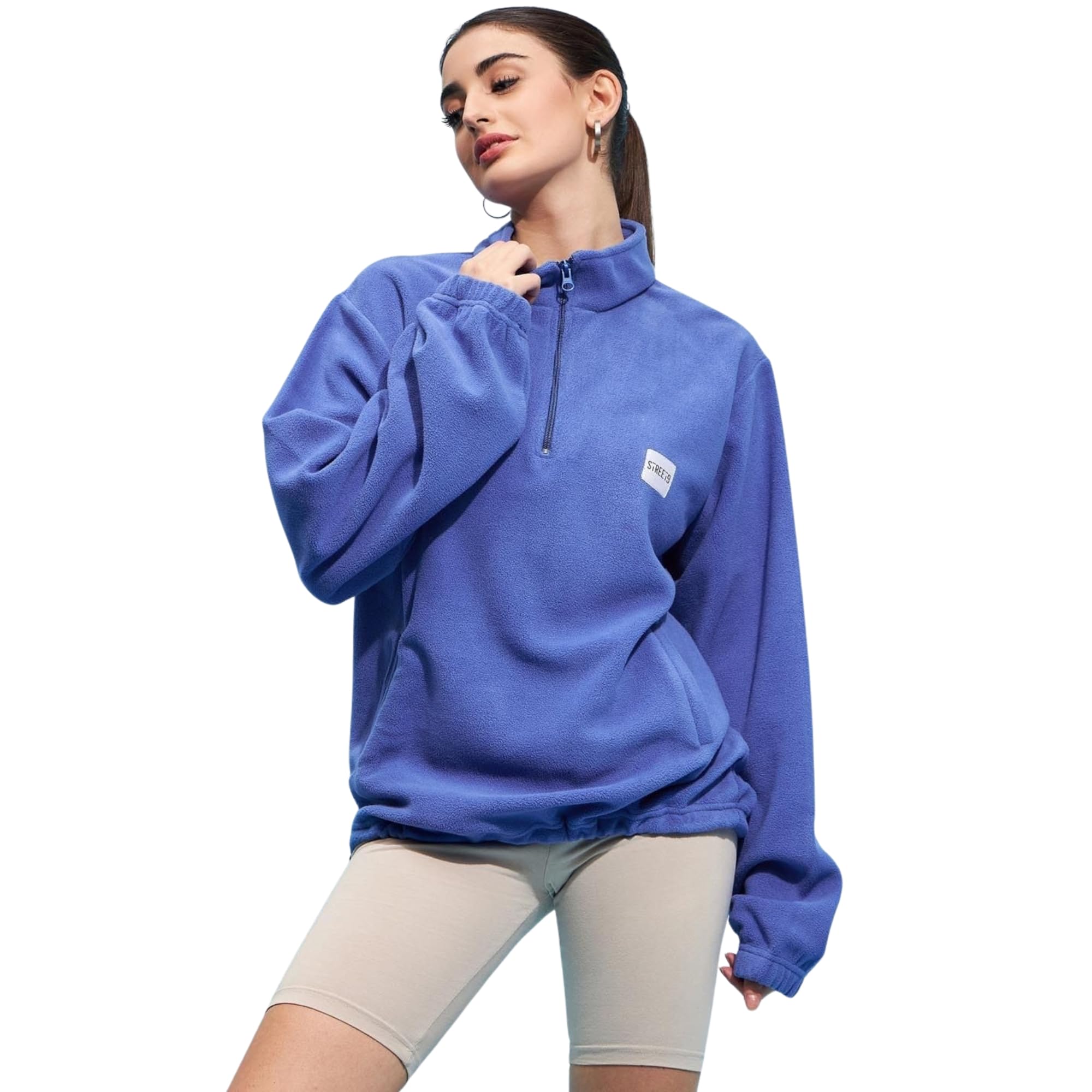 Full Sleeve Solid Women Sweatshirt (SWS00008987)-image-16