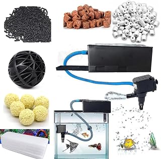 3-in-1 Aquarium Top Filter System, 12W/800L/H, with Bio-Logical Filter Media, Yellow Controller, for 30-45cm Fish Tank, In Price In India