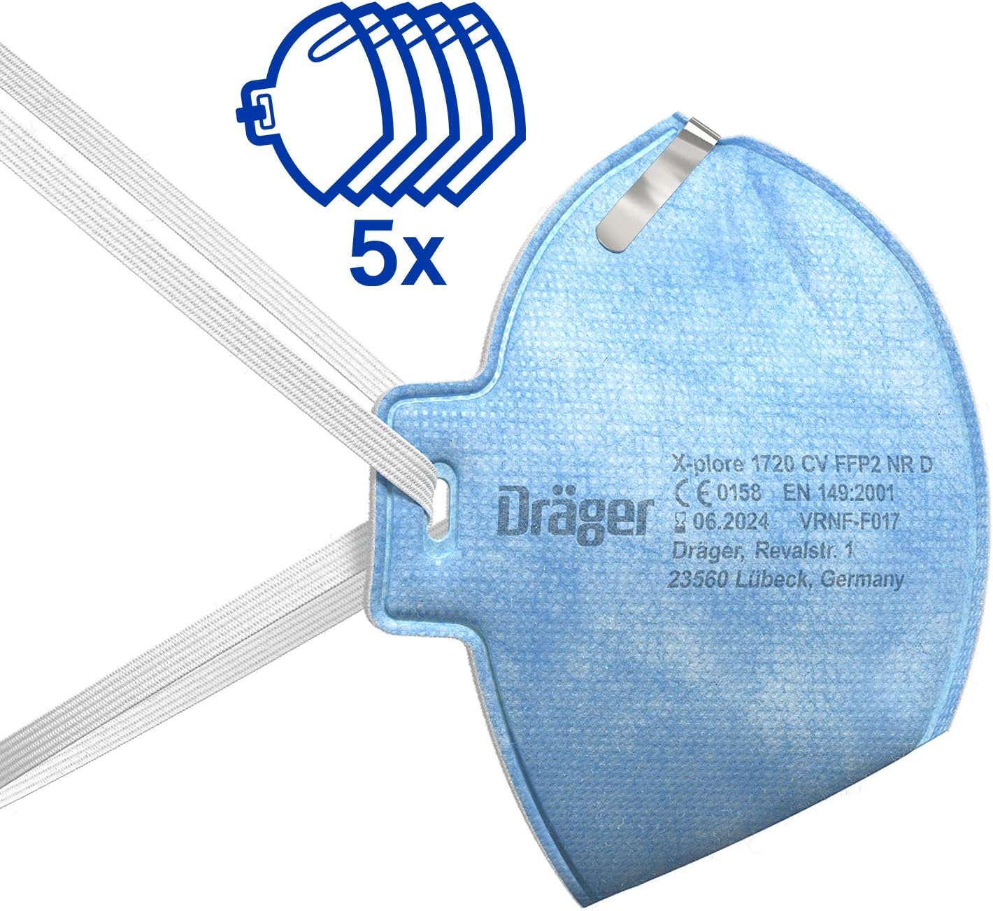 Drager X Plore 1720 C Ffp2 Nr D Staubmaske Universalgrosse 5 Stuck Amazon De Baumarkt