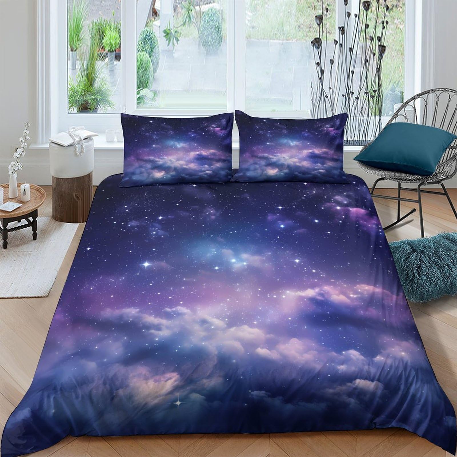 Housse de couette effet 3D Cosmispaceart pour chambre d'enfant et adulte
