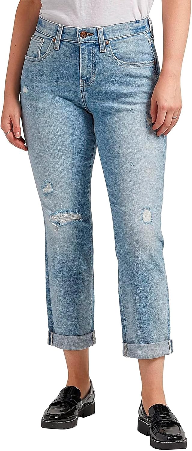Jag Jeans Women's Carter Mid Rise Girlfriend Jeans at Amazon Women's ...