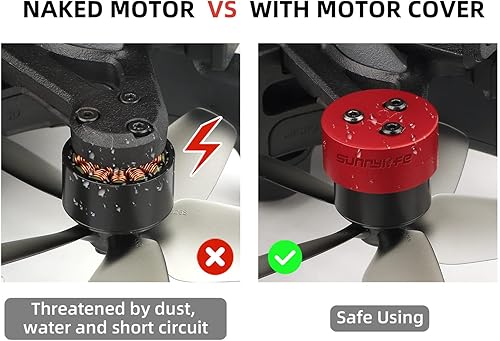 Miniatura 4 de Avata - Tapa protectora de aluminio para DJI Avata FPV, accesorios de dron a prueba de polvo, impermeable, juego de 4 piezas