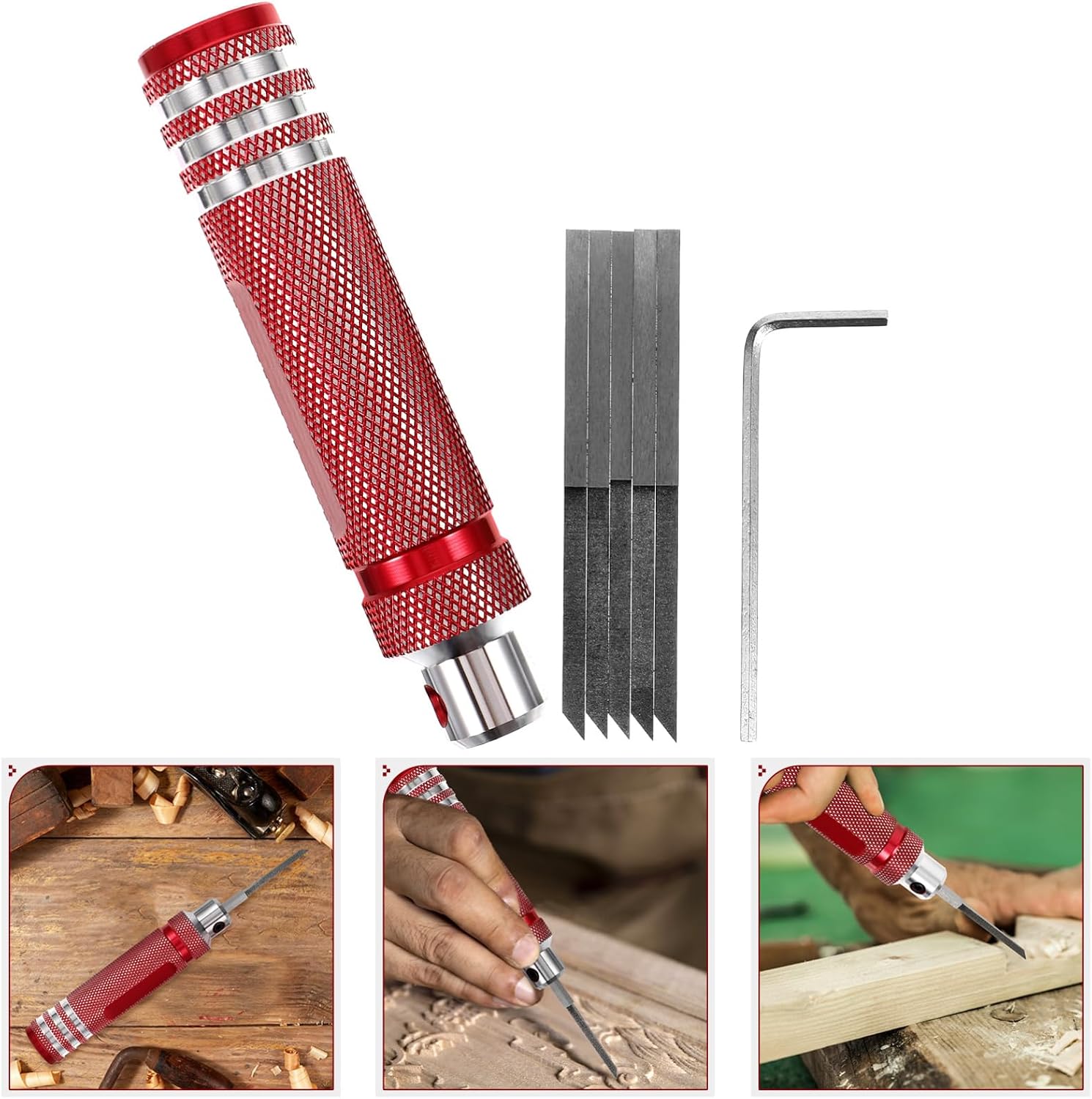 1set Wood Carving Tools Kit Precision Engraving Chisel for Woodworking for Beginners and Students Ergonomic Handle for Comfort and Control