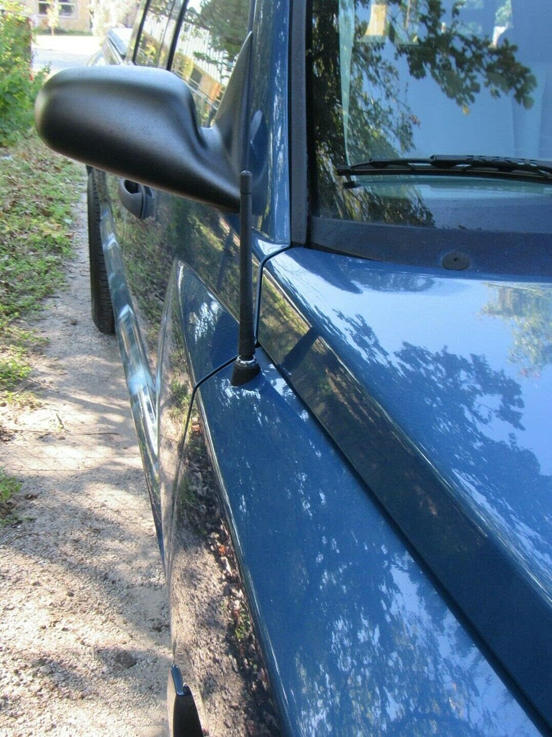 7" inch Short Rubber Black Stubby Rod Antenna Mast Radio AM/FM for Dodge Dakota 1997-2011