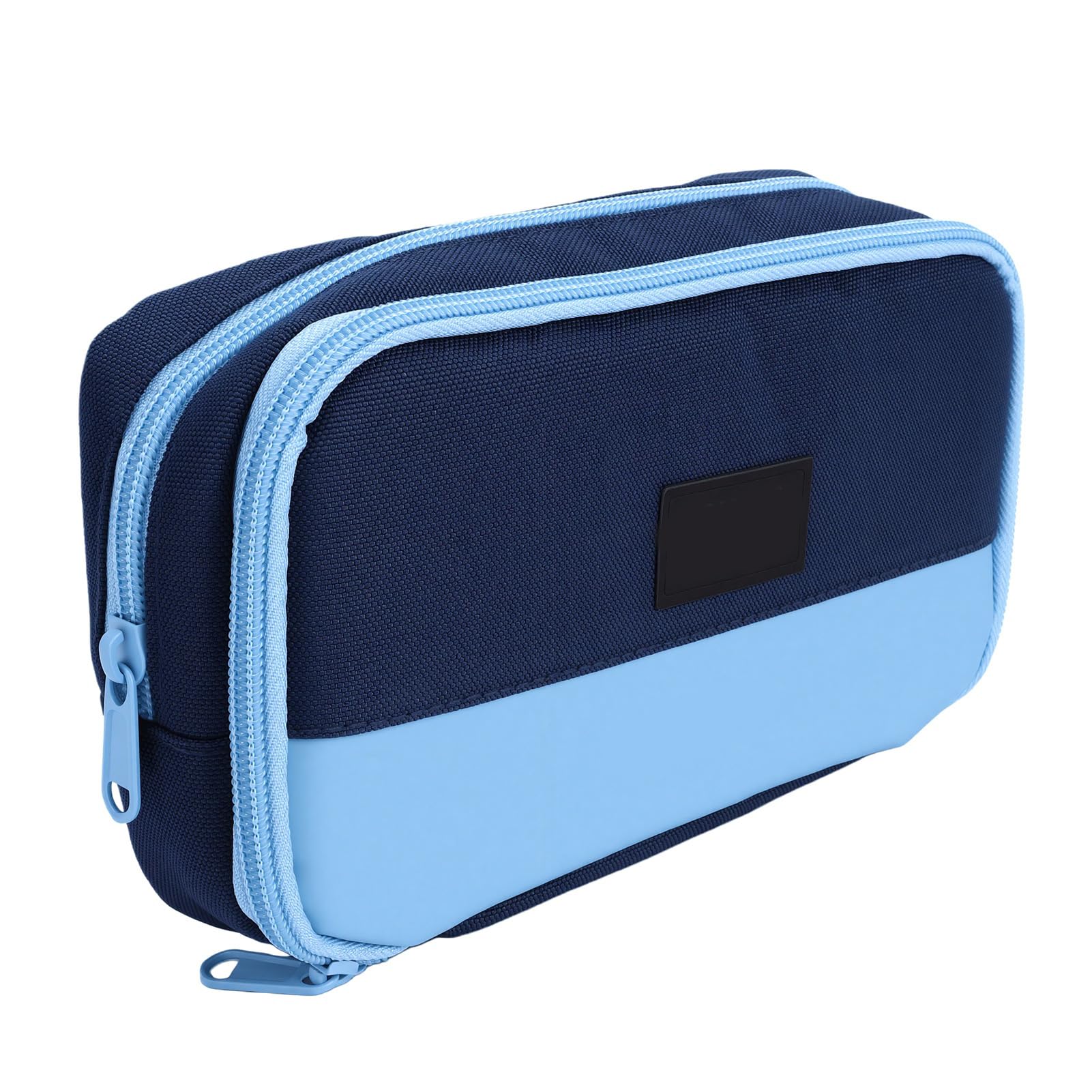 Wakects Astuccio Magnetico per Penne, in Tessuto Oxford, con Doppia Cerniera, Grande capacità, 22 X 7 X 12,5 Cm, Organizer per Studenti dell'ufficio Scolastico (BLUE)
