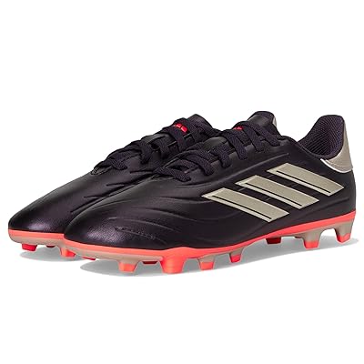 adidas Kids Copa Pure II Club Football Boots Flexible Ground (Little Kid/Big Kid) Kids Shoes Aurora Black/Platin Metallic/Turbo