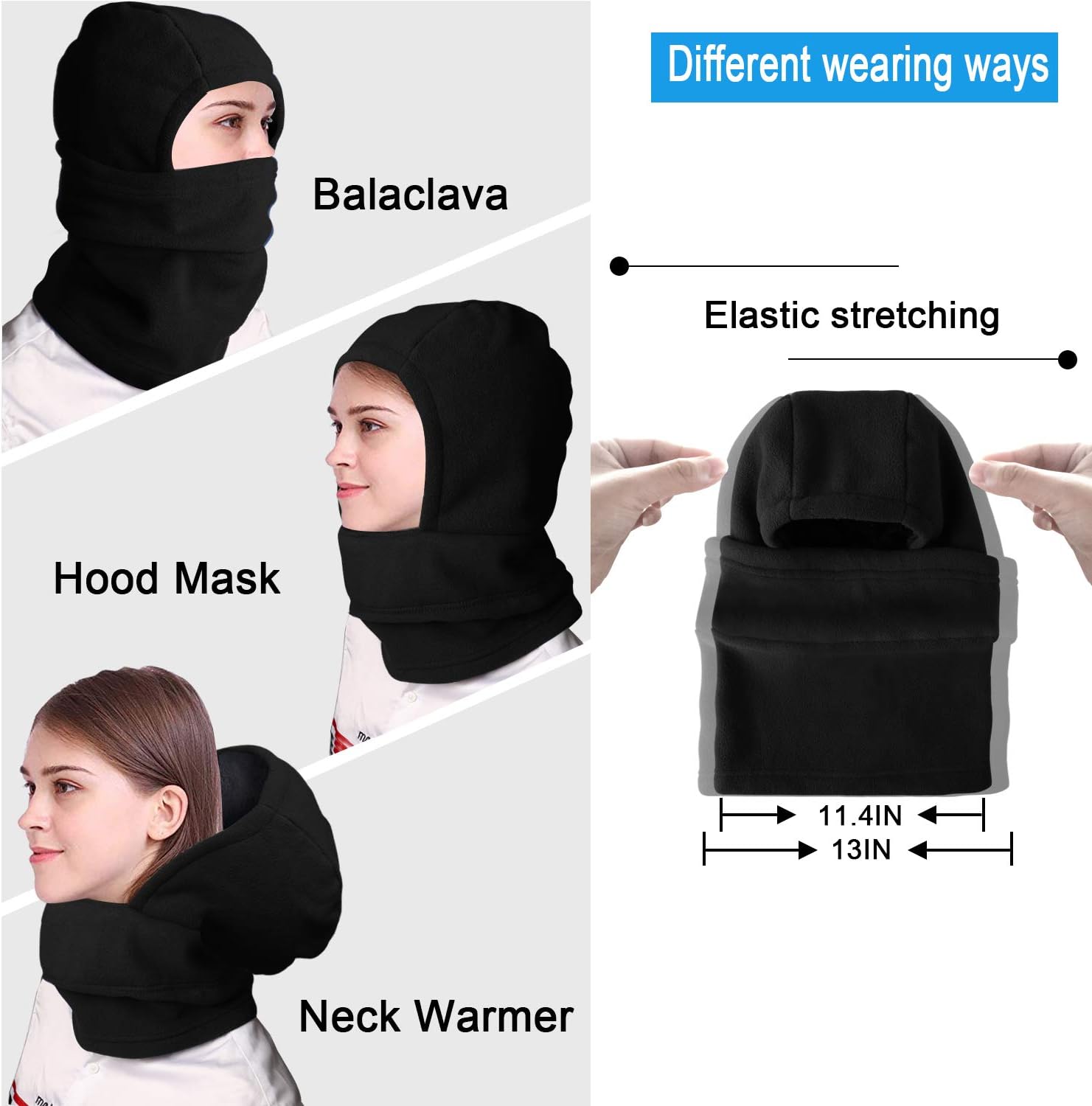 Balaclava Ski Mask Neck Mask for Winter,Warm and Windproof Fleece Sports for Unisex : Clothing, Shoes & Jewelry