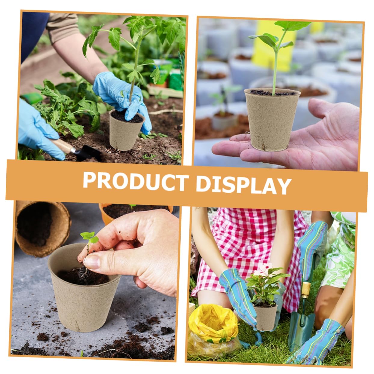 CIYODO 1Set Flowerpot Planter Pots with Drainage Labels for Succulent Landscape Plants for Use