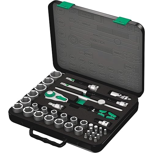 Wera 5003647001 Zyklop 8100 SC 4 1/2-Inch SAE Ratchet Set, 38-Piece