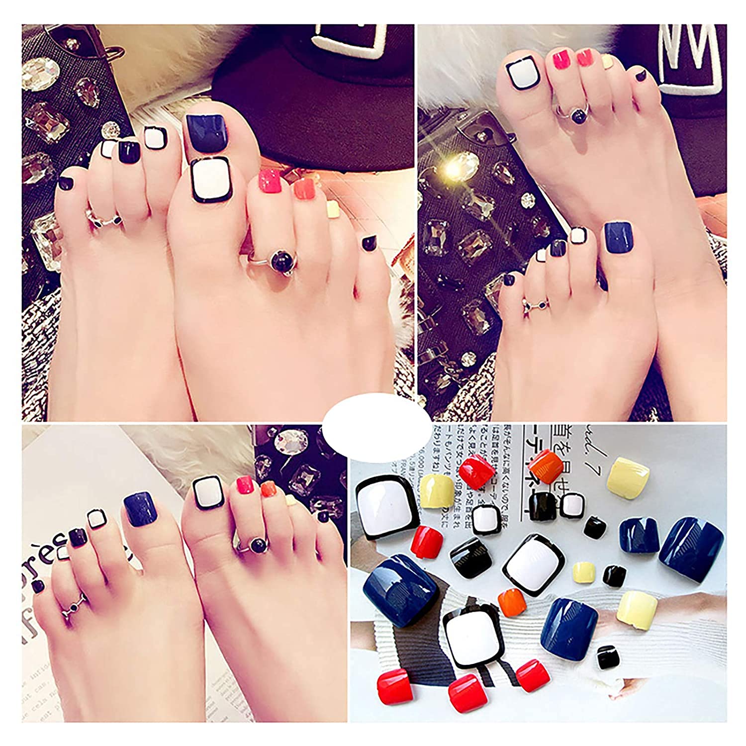 Künstliche Zehennägel Aus Acryl – 500 Stück In Verschiedenen Größen & Farben Für Nageldesign