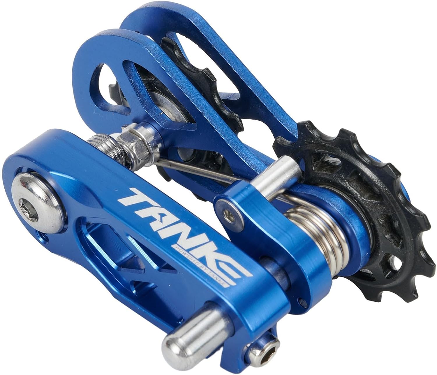 Bike Chain Tensioner, Single Speed Converter Chain Enhance Bike Performance with Chain Tensioner for 8/12 Speed Bike (Blue)