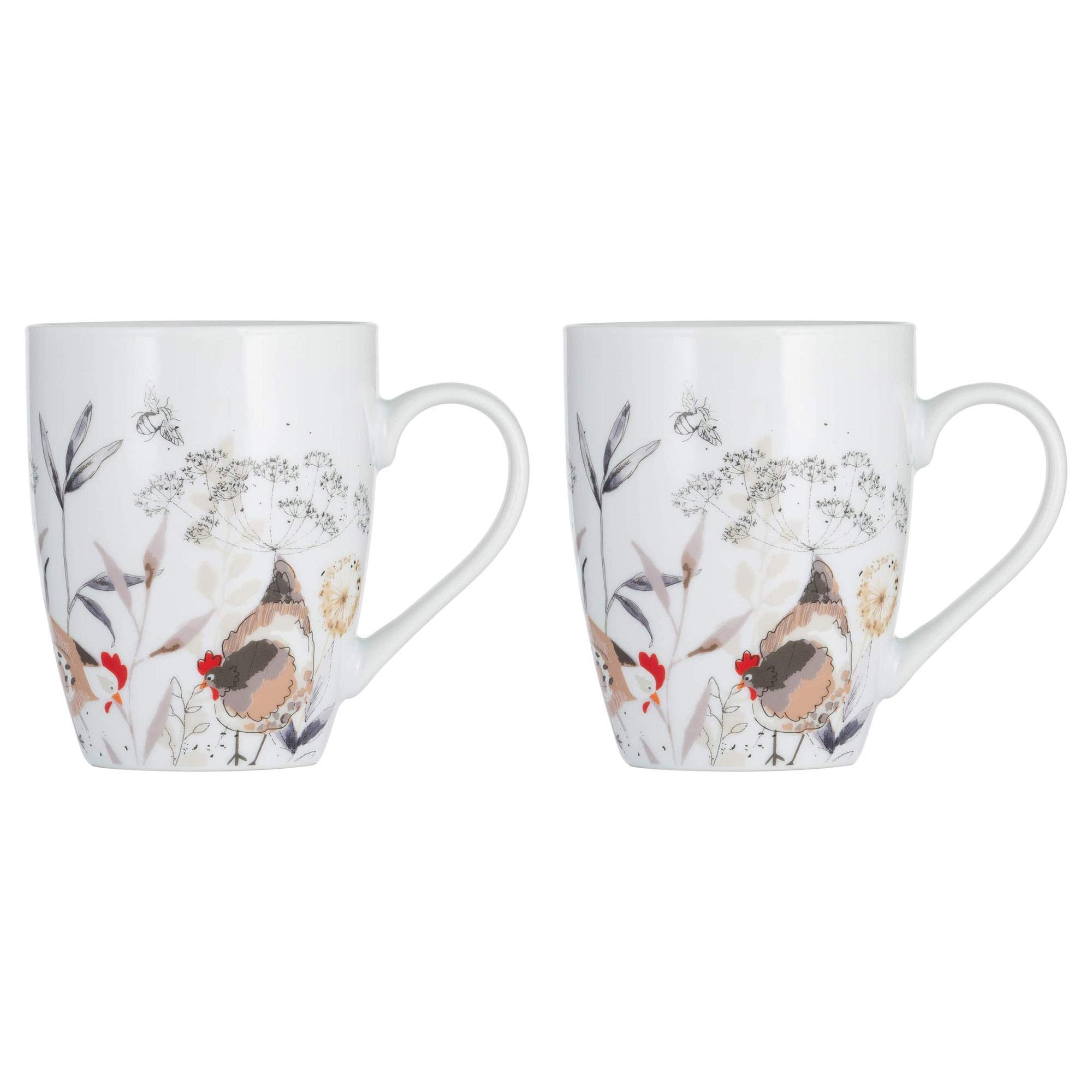RaywarePrice and Kensington Porcelain Country Hens Mug 380ml (Pack of 2) (2)