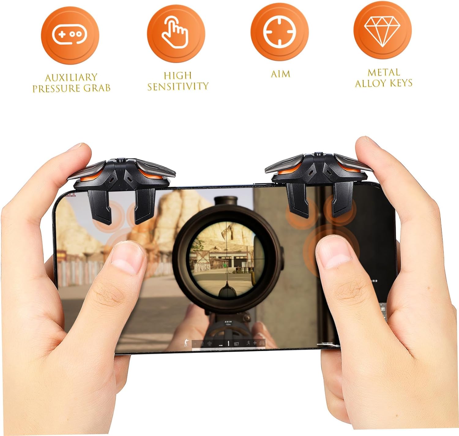 1 Set Game Controller Mobile Gaming Game Gloves Gaming Thumb Gloves for Gaming Mobile Gaming Glove Silver Cloth Double Chicken Artifact: Cloth