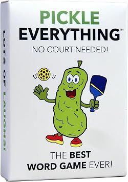 Pickle Everything The Fast-Paced, Pun-Packed Word Game Where Every Answer Starts with P & You Must Say Pickle! Hilarious Family Game, Party Game, Card Game Fun for 3-5 Players Ages 10+