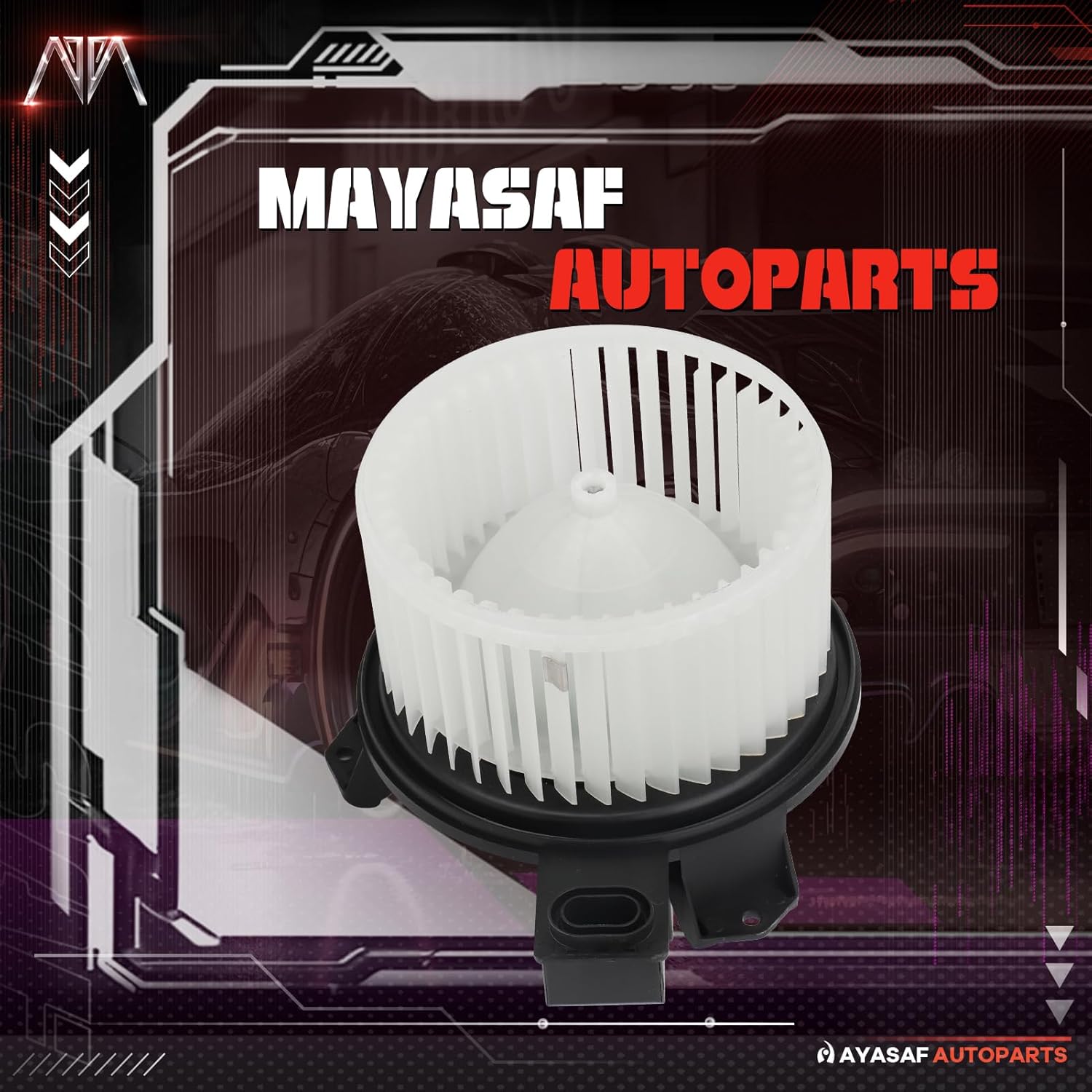 MAYASAF 700185 HVAC Blower Motor Assembly w/Fan Cage fit for Ford 2005 2006 2007 2008 2009 Mustang