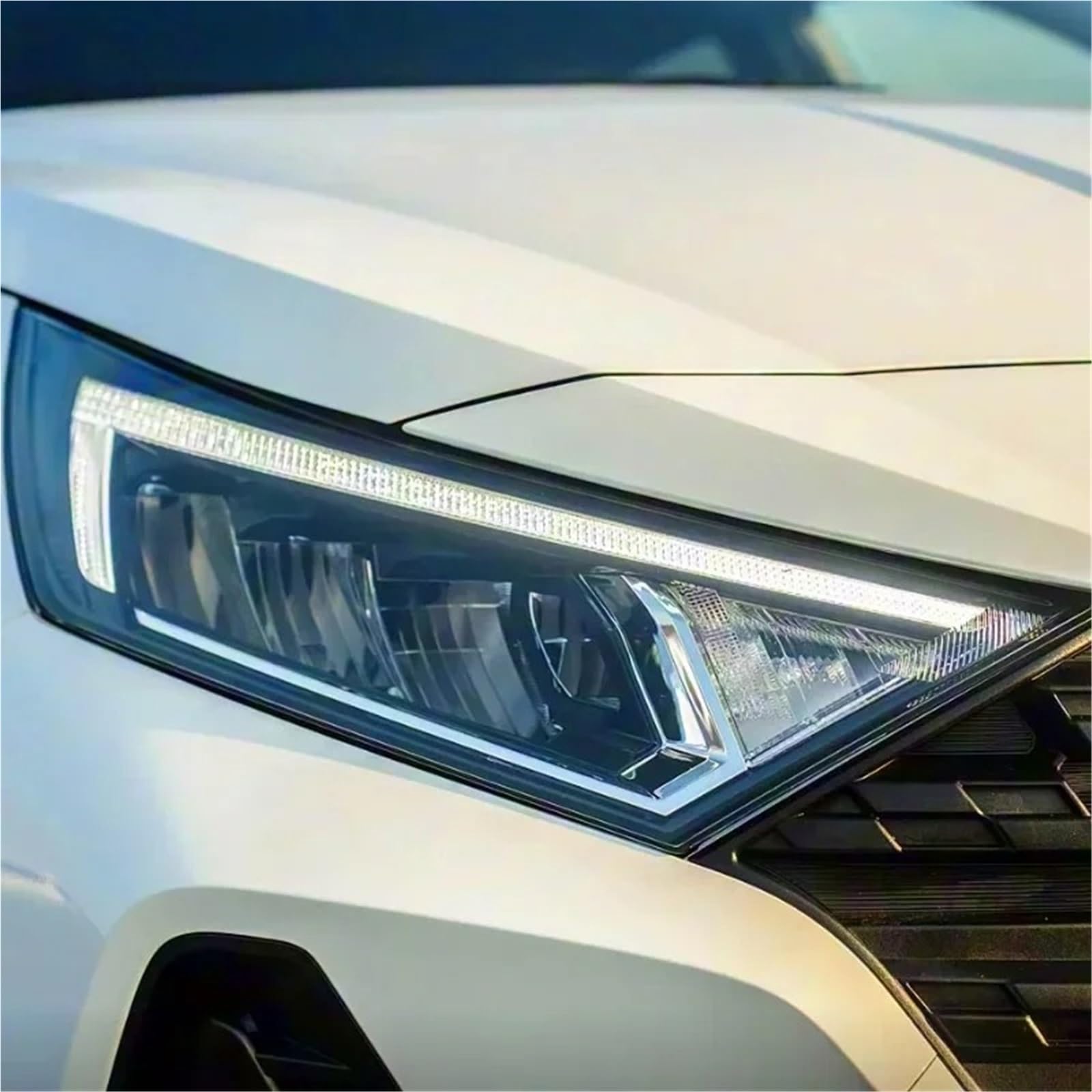 Cubierta lente faros delanteros Para Hyundai Para I20 2020 2021 2022 2023 2024 Lente De Faro Carcasa Transparente Accesorios Coche(Right)