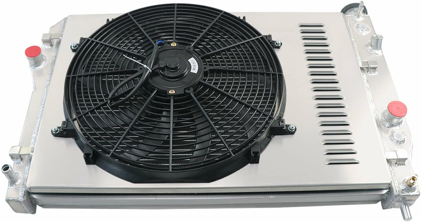 3 Row Aluminum Radiator +Shroud Fan Compatible For 1993-2002 Chevy Camaro Pontiac Firebird