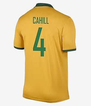 Amazon Nike Cahill 4 Australia Home Jersey 14 15 サッカーユニフォーム オーストラリア ホーム用 背番号4 ケーヒル Nike ナイキ ユニフォーム