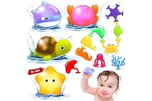 Baby Bath Toys for Kids Ages 1-3: Sensory Ocean Animal Toys