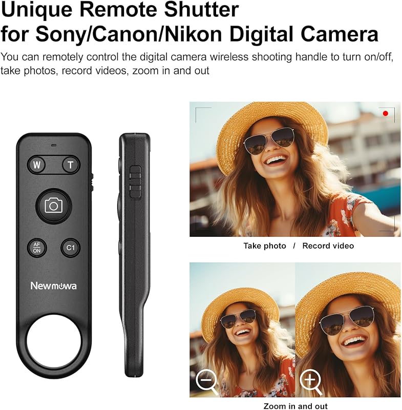 Mini trepied pentru cameră Newmowa cu telecomandă detașabilă și mâner pentru călătorii, compatibil cu Sony ZV1, ZV1F, RX100 VII, Canon EOS R, RP, Nikon Z50