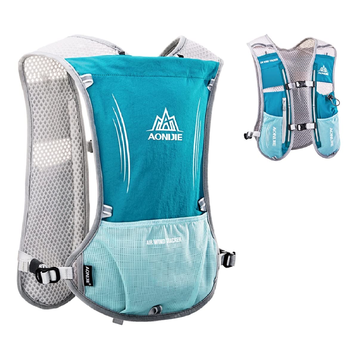 JEELAD Running Hydration Vest Trail Backpack for Marathon Biking Hiking Cycling Outdoor