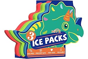 HiYZ Dinosaur Kids Ice Packs, Long-Lasting Ice Packs