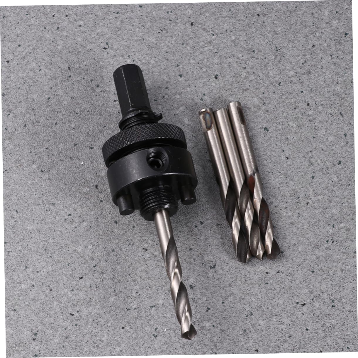 Hole Arbor with Drill Bit Metal Mandrel for Wood Stainless Steel