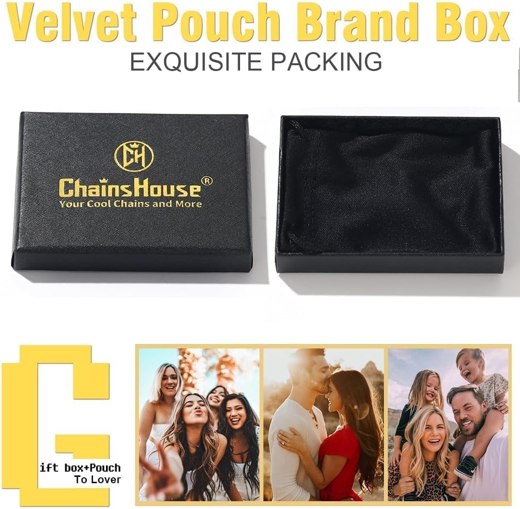 ChainsHouse Stainless Steel Mens Cuban Link Chain, Black/ 18K Gold Plated Miami Cuban Chain Necklace, 5mm/7mm/9mm/12mm/14mm Width, No Tarnish& Durable Hip Hop Mens Jewelry, 18"-30", Send Gift Box - Image 7