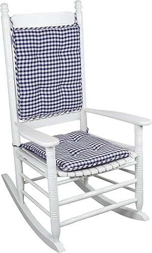 Klear Vu Juego de cojines para silla mecedora de porche para uso en interiores y exteriores, ensamblados en los Estados Unidos, almohadillas de