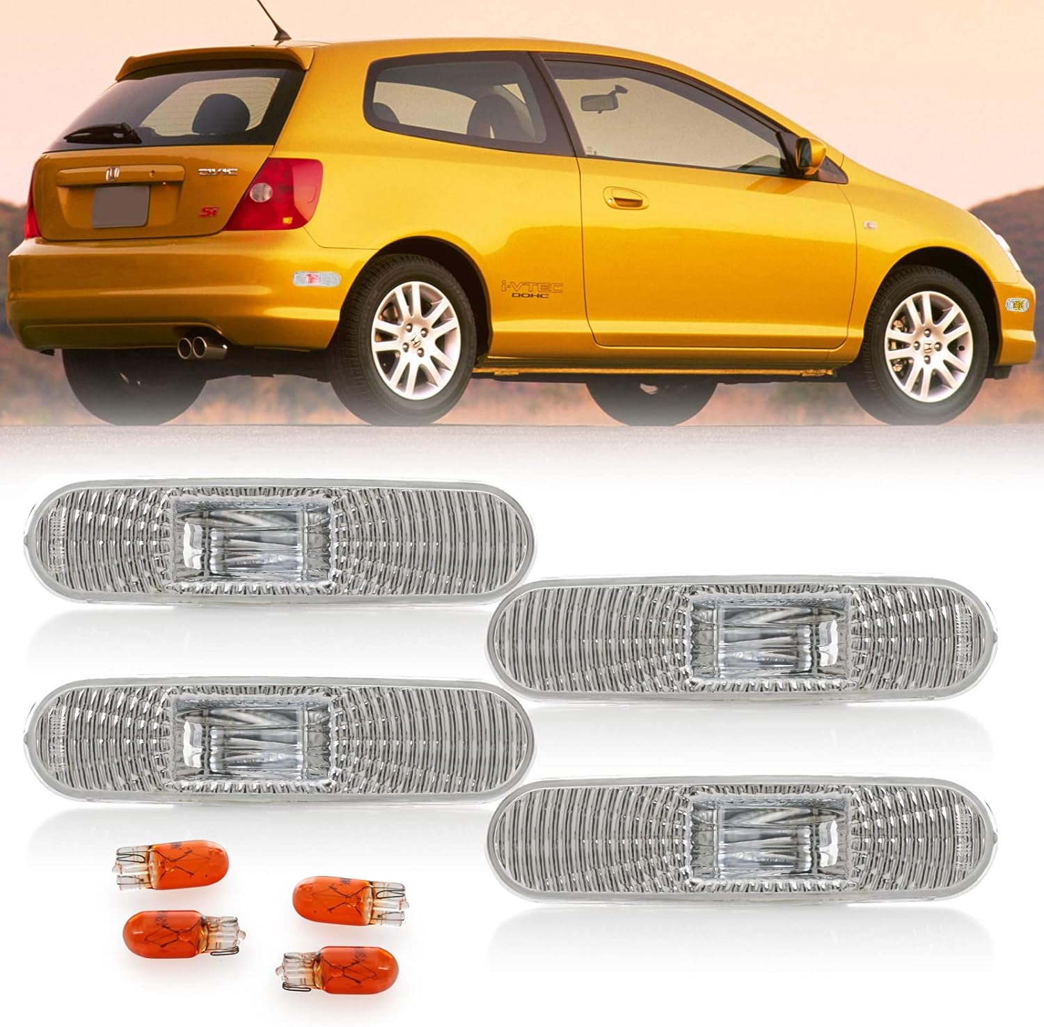 REVi MotorWerks USR DEPO 0205 Civic 3D Side Marker Lights Combo