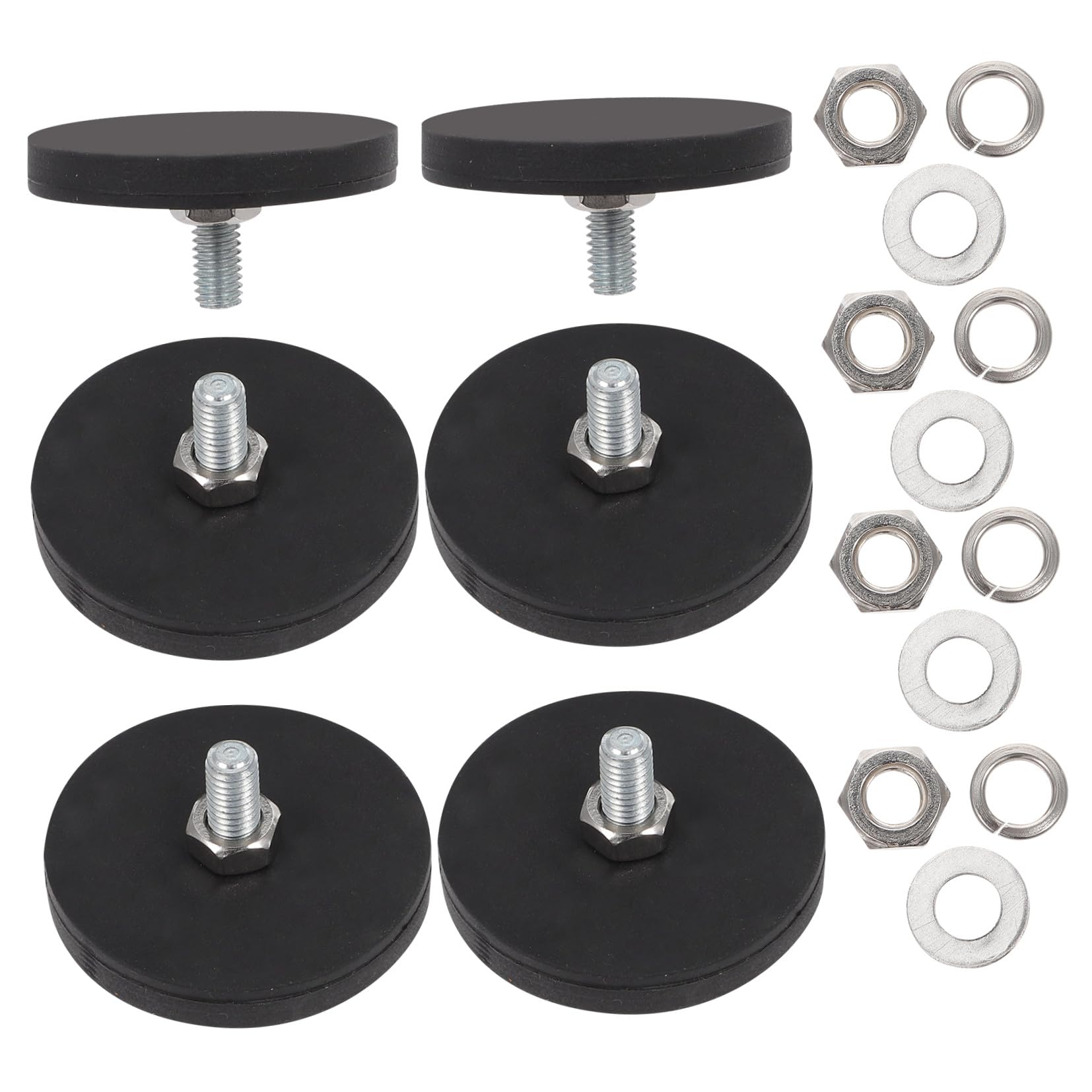 Base magnética M6 VALICLUD de goma antidesgaste para soportes de herramientas 8
