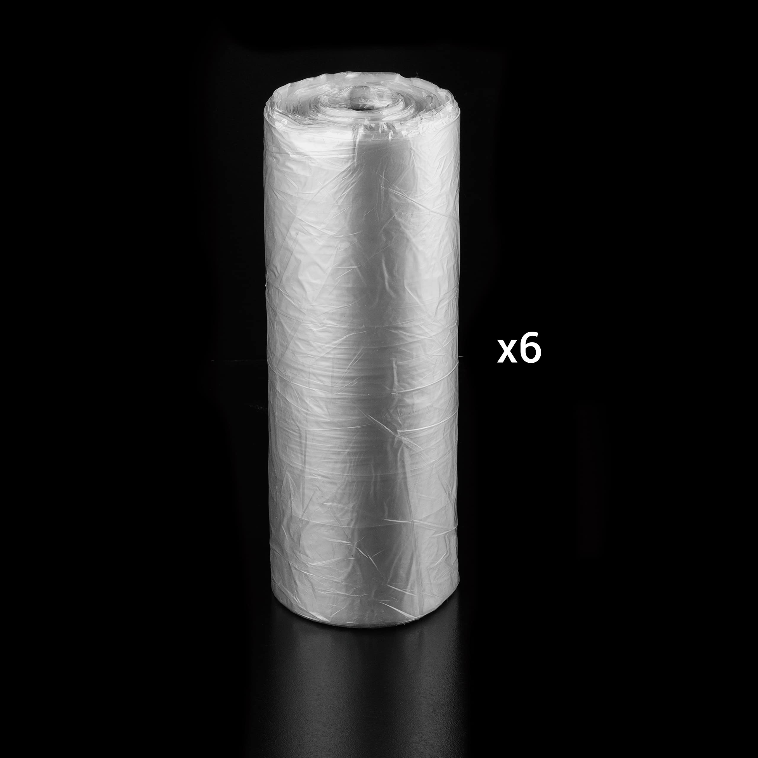 SKIR'CO (3600 Stück) Klar Plastiktüten 25x40 cm Lebensmittelecht HDPE Lebensmittelverpackungsbeutel Theke Polyethylen Beutel auf Rolle Gefrierbeutel