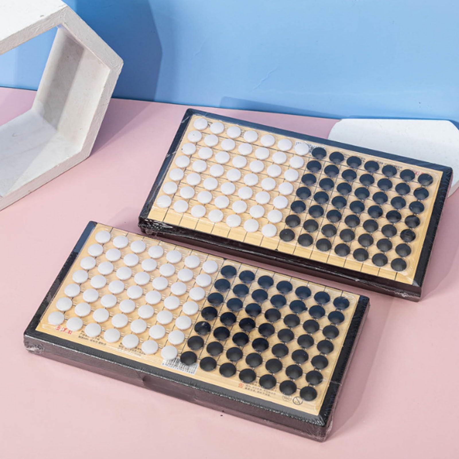 Juego de Viaje magnético clásico Weiqi y Gomoku con Piezas de plástico para Aprender y entretenerse(a+b+c,29 * 30cm)