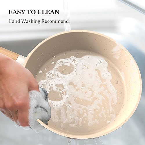 Miniatura 7 de imarku - Juego de ollas y sartenes, juego de 10 utensilios de cocina antiadherentes con asas desmontables, ollas y sartenes de aluminio fundido a