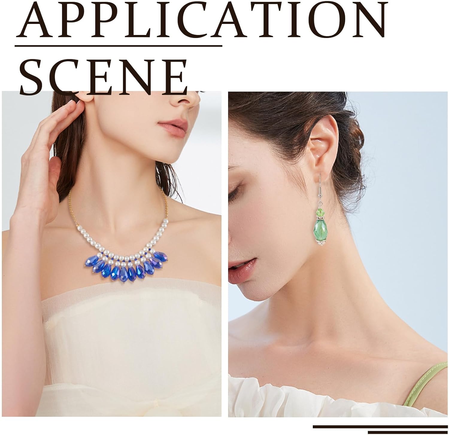 Craftdady 280Pcs Faceted Glass Teardrop Beads Colorful Water Drop Glass Crystal Loose Beads Stands AB Color Charms 15x10mm for DIY Jewelry Crafts Making