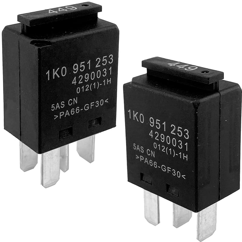 Relé automotivo 449 Sonzrod 12 V 30 A 4 pinos para VW e Audi – Kit com 2 unidades