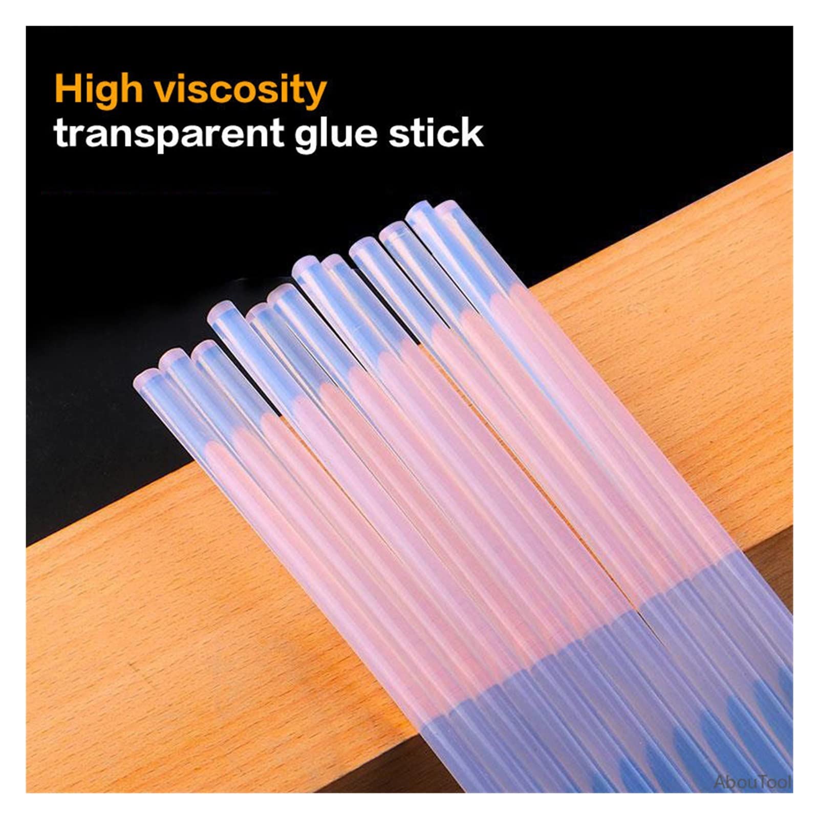Bastoncini di colla, Stick di colla a caldo da 7/11 mm, stick di colla trasparente resistente alla temperatura(280mm,11mm)