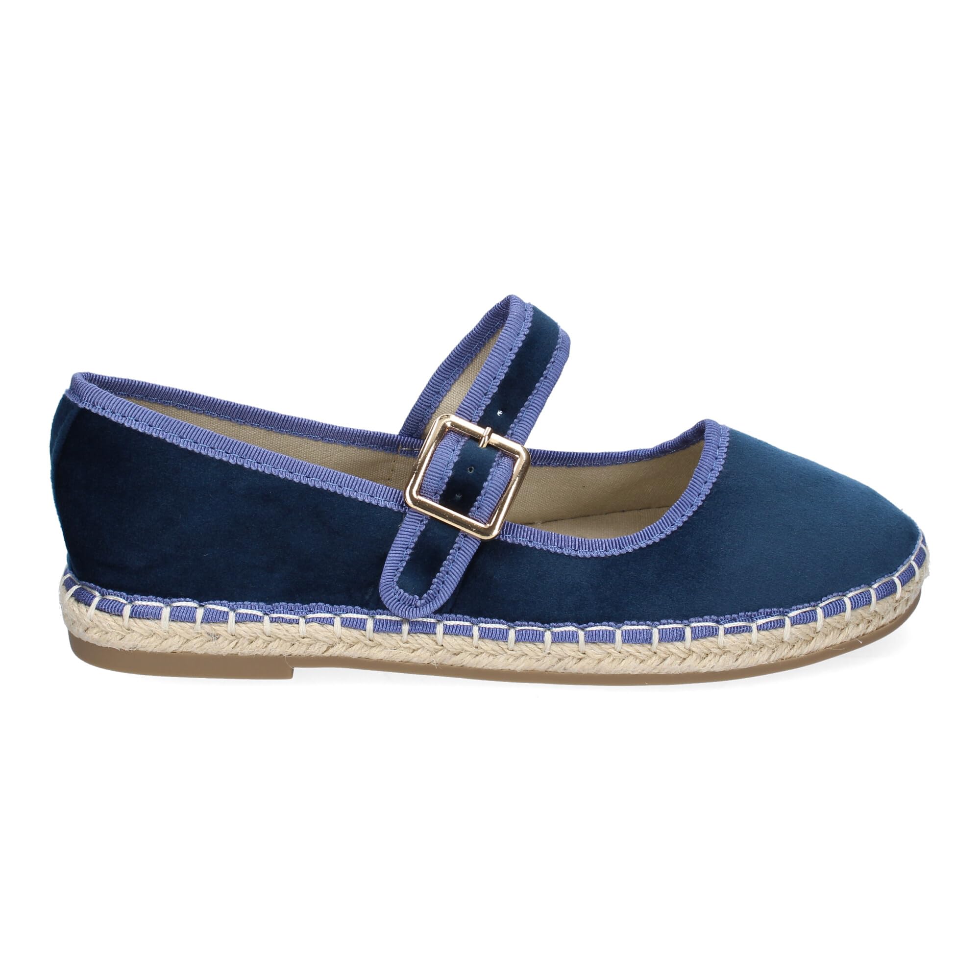 shoes&blues.es Bailarina Alpargata de Mujer con Yute, Comodas, Diseno Moderno y Cierre de Hebilla para un Ajuste Comodo, Ideales para Primavera-Verano.