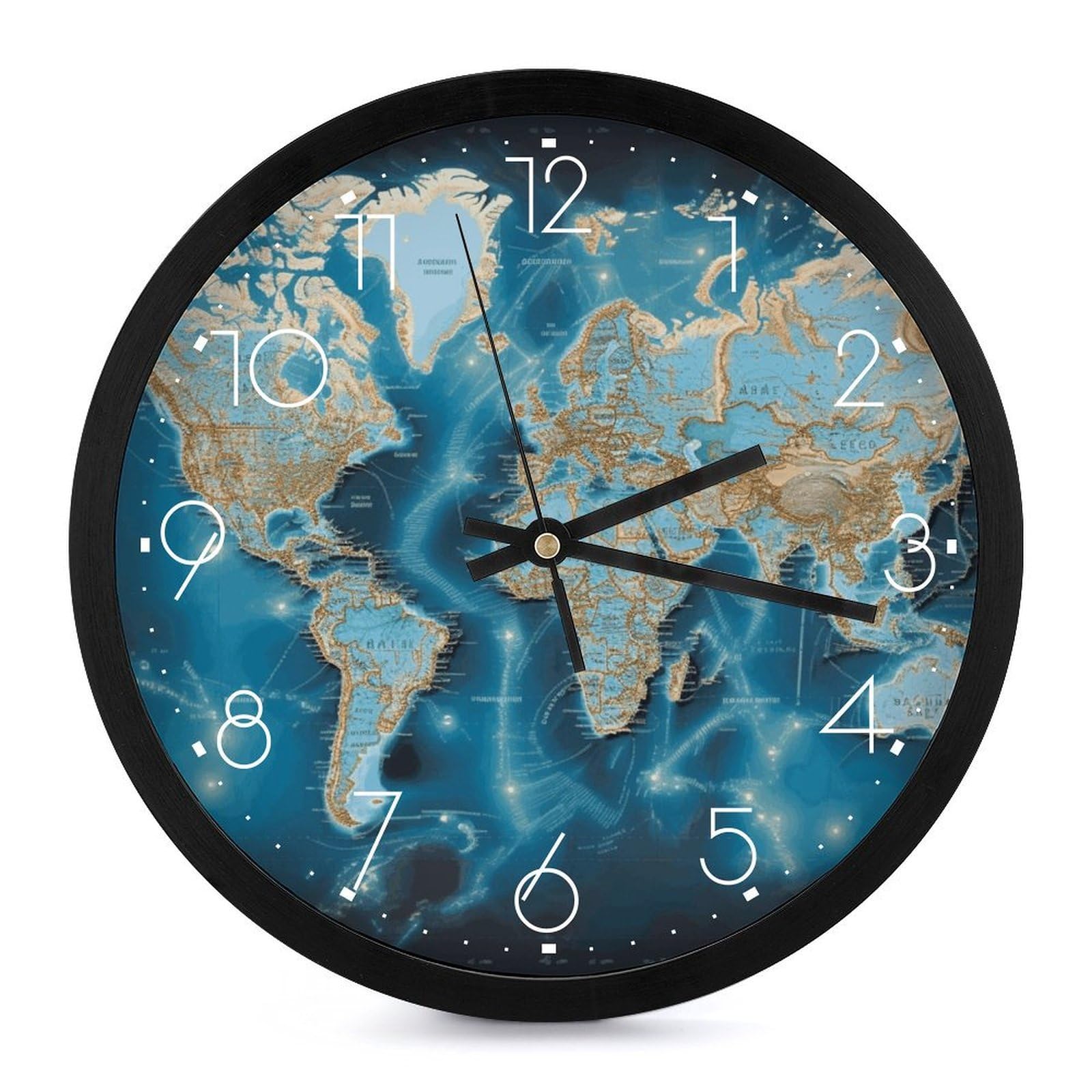 Horloge murale numérique silencieuse et facile à lire sans tic-tac