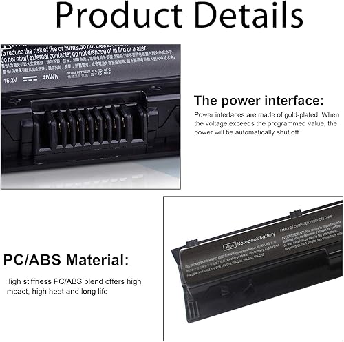 Miniatura 4 de DMKAOLLK KI04 800049-001 - Batería para portátil HP Pavilion 0.60 oz 17-g121wm 17-g131wm 17-g119dx 17-g15dx 17-g153us 14-ab166us 15-ab259nr