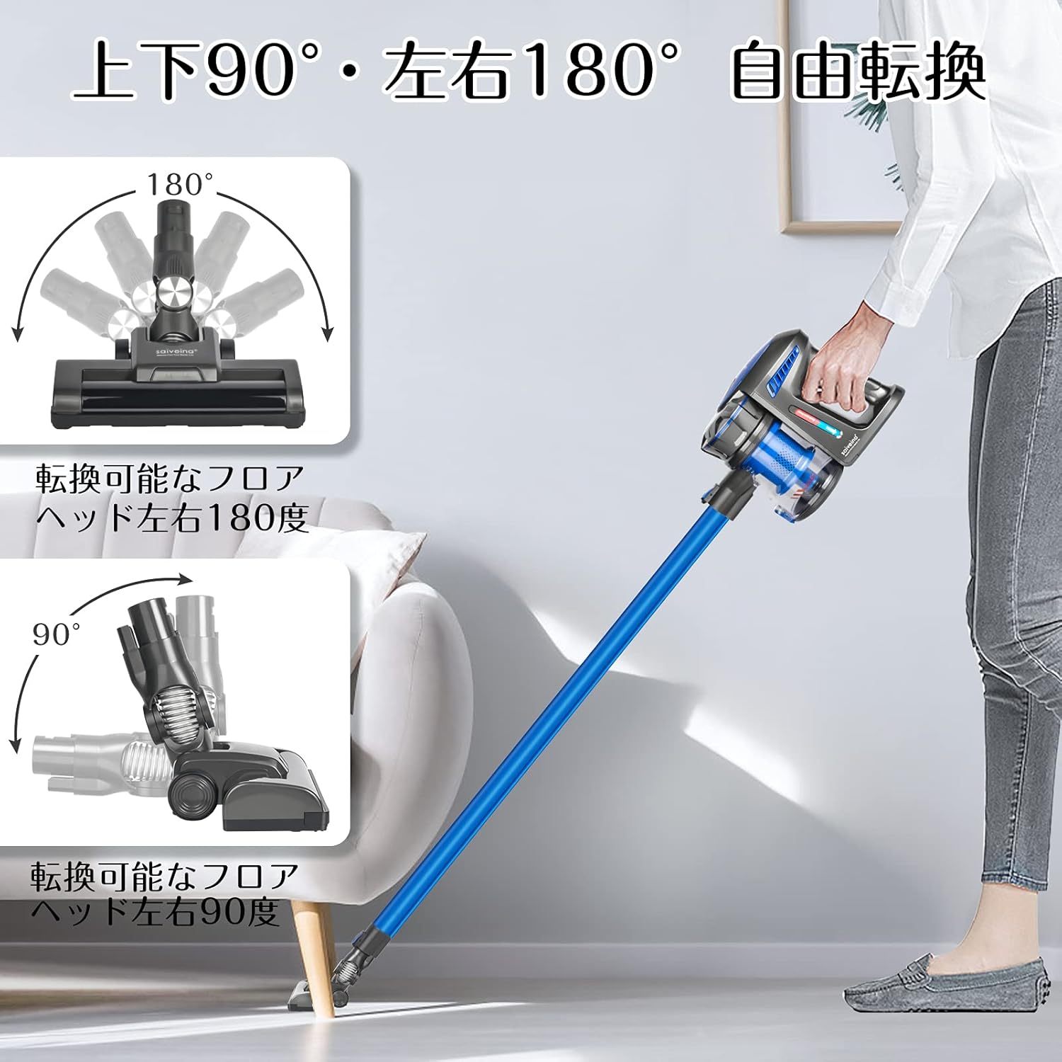 送料0円 掃除機 コードレス スティッククリーナーpa超強吸引力 オレンジ色 掃除機 News Elegantsite Gr