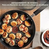 Vista 3 de T-fal Ultimate - Juego de 2 Piezas de Sartenes Antiadherentes de Anodizado Duro, 10, 12 pulgadas, aptas para horno 400F, utensilios de cocina, juego