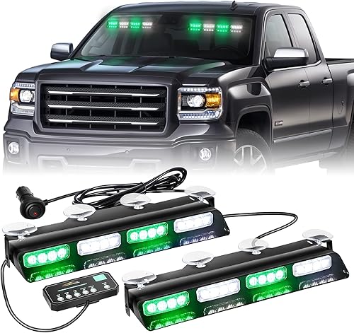 Miniatura 7 de XRIDONSEN Luces estroboscópicas de emergencia para salpicadero, advertencia intermitente de seguridad, peligro de peligro de advertencia interior