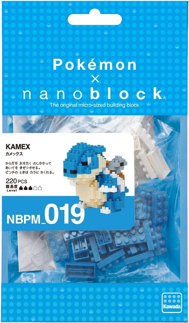 nanoblock - 2 Sets Bundle - Venusaur and Blastoise - Adjustable Pokemon Characters