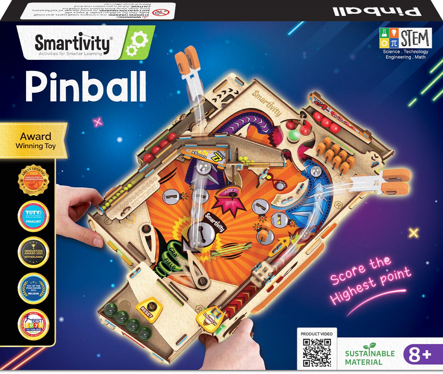 Smartivity DIY Pinball Machine for Kids 8-99 Years Old | Global