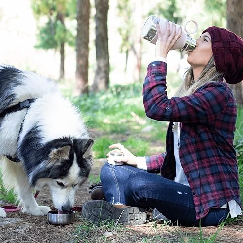 Miniatura 9 de Asobu - Recipiente para perros unido a una botella aislante de acero inoxidable (1 L)